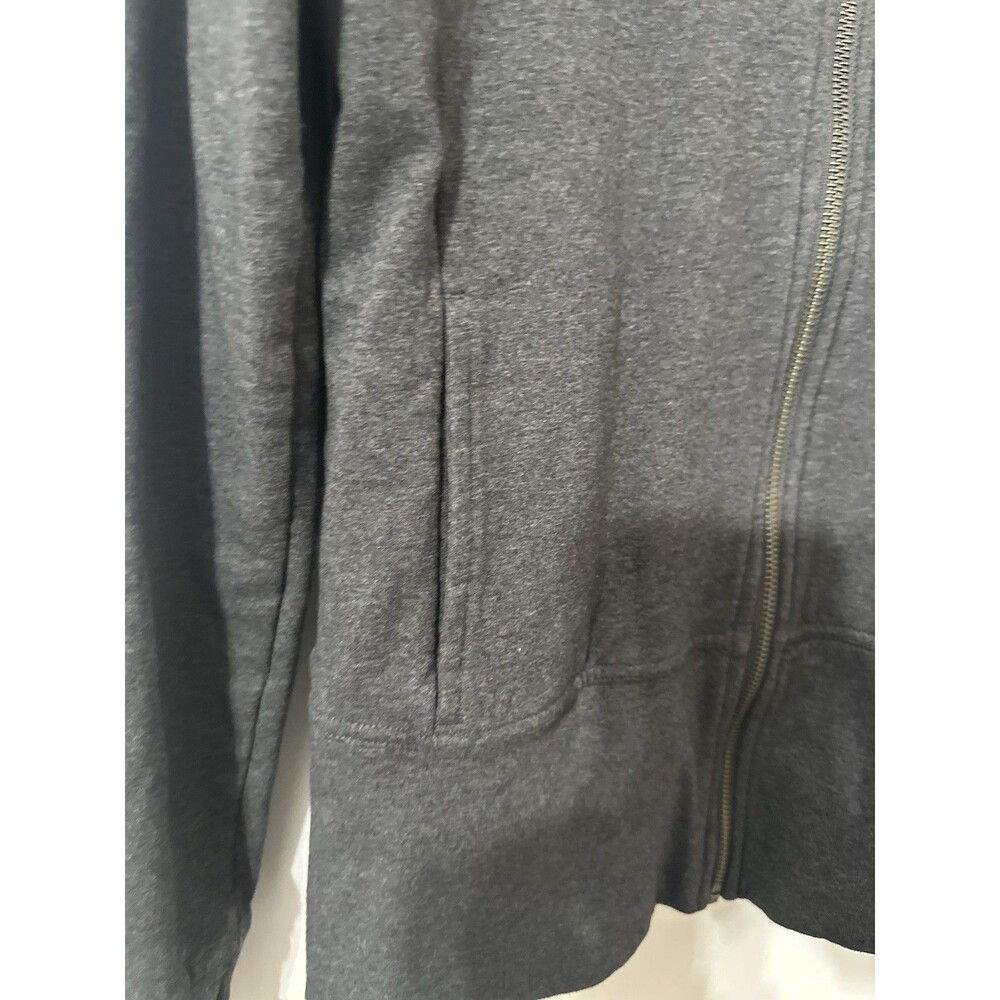 Pact Women’s Organic Cotton Zip Up Hoodie Jacket Thumb Holes Grey XS - Picture 5 of 7